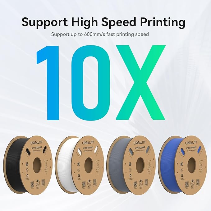 Creality Hyper PLA Filament 1.75mm, 30-600mm/s High Speed 3D Printer Filament - Image 4