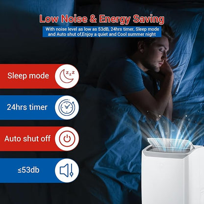 12, 000 BTU Portable AC Units for Rooms, 3-In-1 Portable Air Conditioner Up to - Image 6