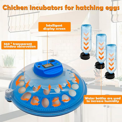 26-Egg Incubator with Automatic Egg Turning and Humidity Control | with 360° - Image 4