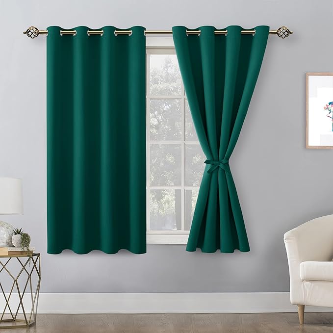 Hiasan Blackout Curtains for Bedroom, 52 x 54 Inches Long - Image 8