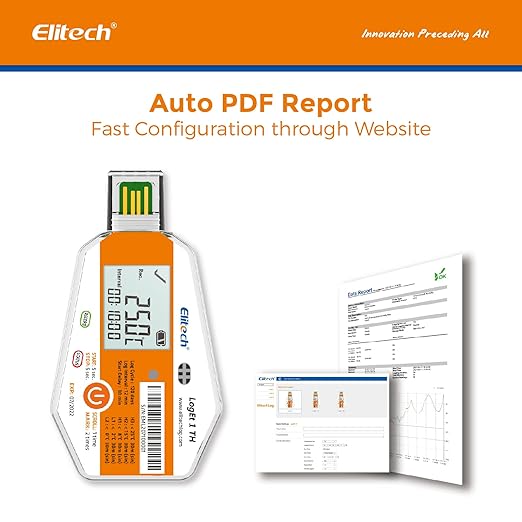 Elitech WHO PQS Certificated 10 Pack Temperature Humidity Data Logger 120Days - Image 3