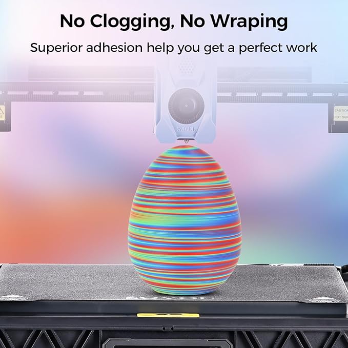 Sovol Matte PLA Filament Rotated Tri Color Co-Extrusion 1.75mm, Fast Change 3D - Image 3