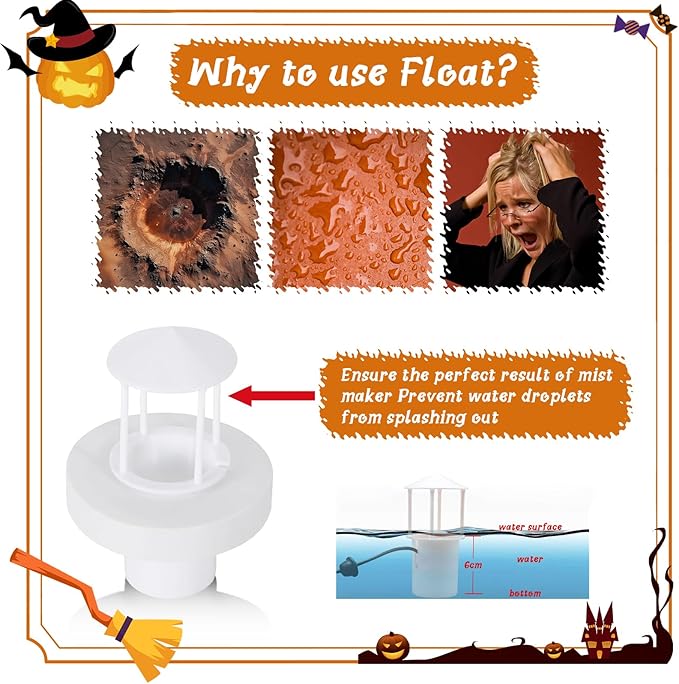 Halloween Mist Maker, Halloween LED Ultrasonic Mister Fogger - Image 9