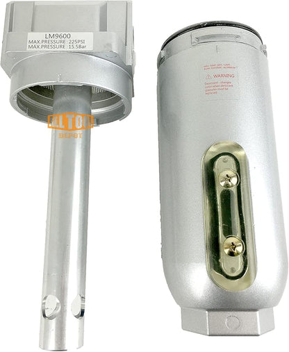 1" NPT Super Duty Compressed Air In Line Filter Desiccant Dryer Moisture Water - Image 5