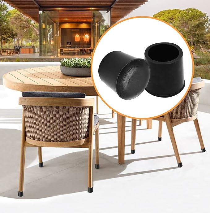 Piutouyar Round PVC Rubber Furniture Covers, 22mm / 7/8 Inches Table Chair Leg - Image 6