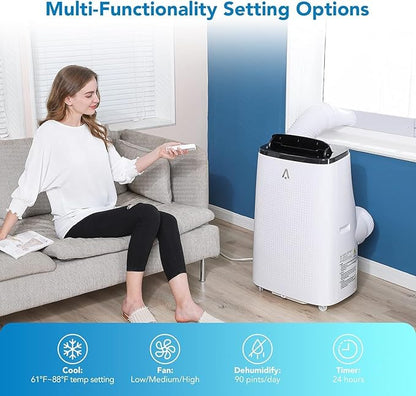 14000 BTU Portable Air Conditioners, 3-in-1 Cooling AC Unit w/Dehumidifier & - Image 6