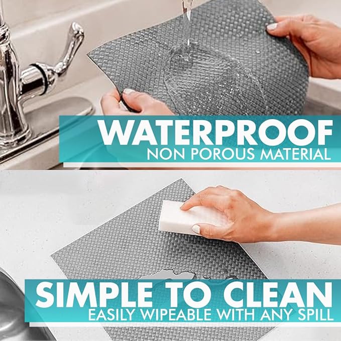 Shelf Liner, Drawer Liner & Kitchen Cabinet Liner – Thick, Waterproof Rubber – - Image 2