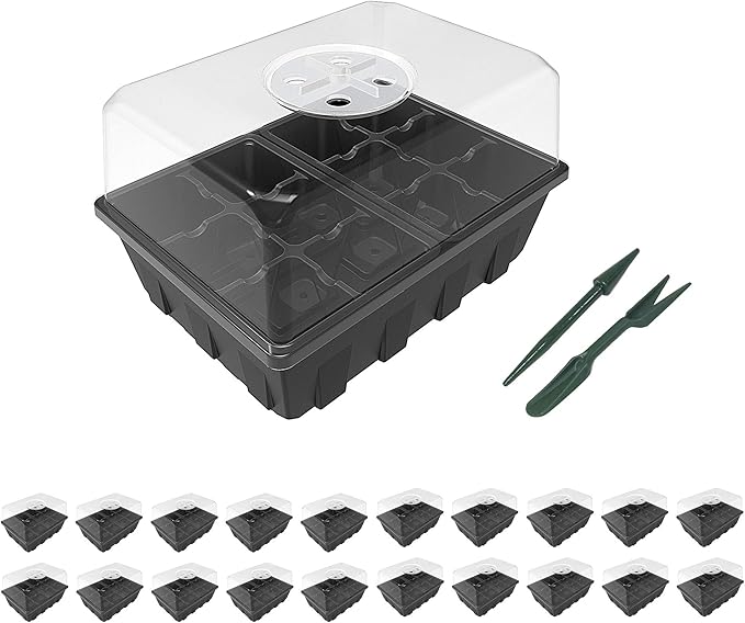 Gardzen 20 Pack Seed Starting Tray, Plant Germination Trays, Seed Starter Kit by Gardzen