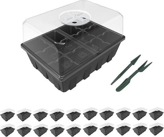 Gardzen 20 Pack Seed Starting Tray, Plant Germination Trays, Seed Starter Kit by Gardzen