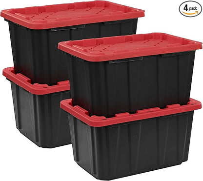 CX BLACK & YELLOW, XTRA TALL 27-Gallon Heavy Duty Tough Storage Container & by BLACKYELLOW