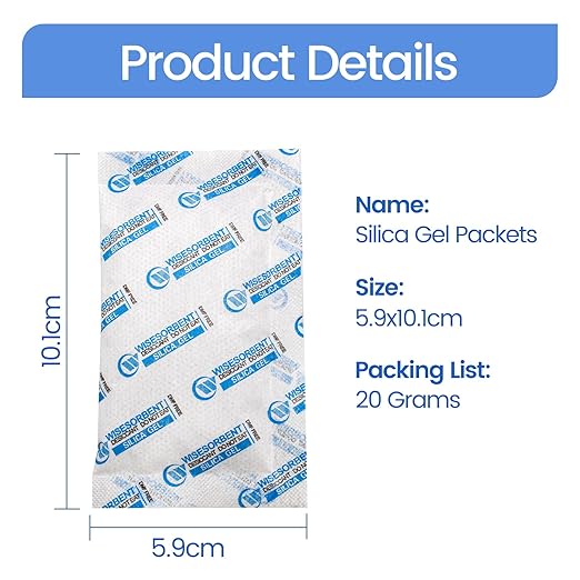 30 Packs 20 Gram Silica Gel Packets, Dessicant Packs - Image 3