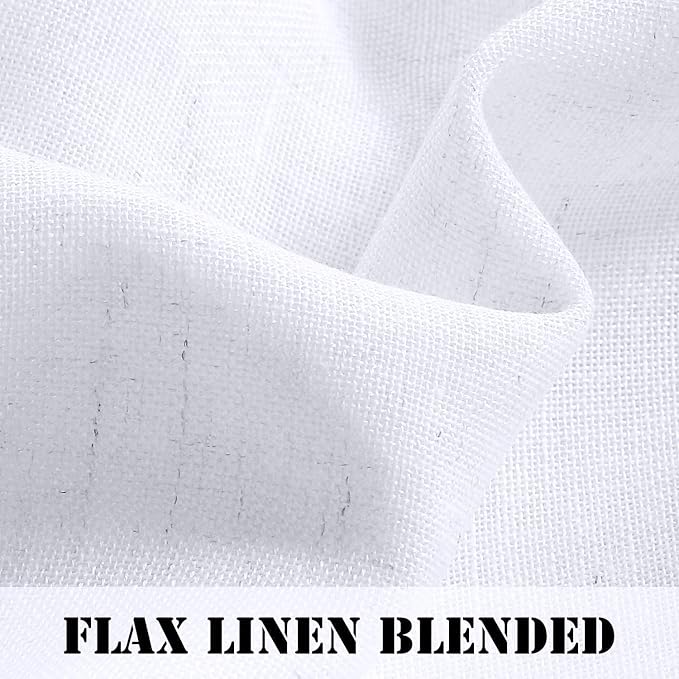 H.VERSAILTEX Linen Curtains Elegant Natural Linen Blended Curtains Energy - Image 3