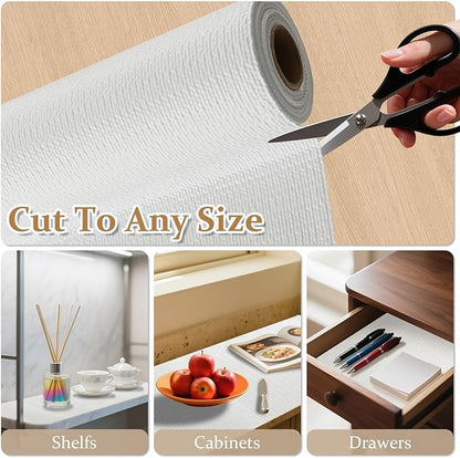 FINNEZ Drawer and Shelf Liner for Kitchen Cabinet Non Adhesive Non Slip 17in x - Image 7