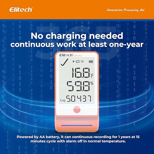 Elitech 50Pack Bluetooth Ultra Low Digital Temperature Data Logger - Image 4
