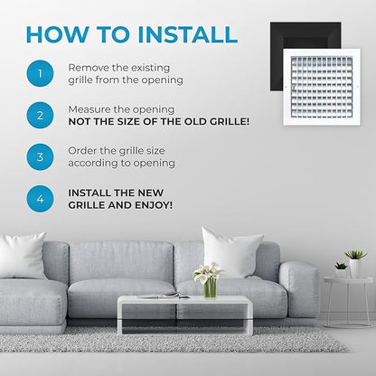 Aluminum 10x10 Inch Air Vent Covers Wall AC Grille - Image 6