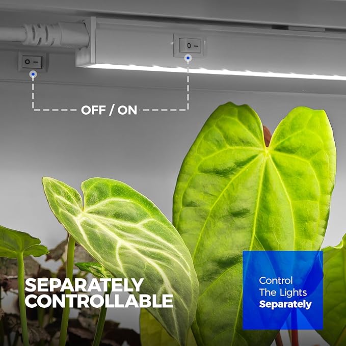 Barrina T5 Grow Lights for Indoor Plants, 5000K Full Spectrum, 1FT LED Growing - Image 5