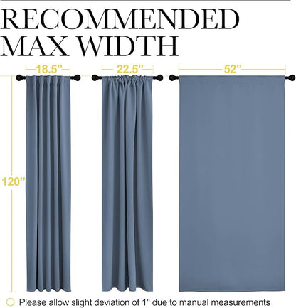 NICETOWN Bedroom Blackout Curtain Panels - Image 7