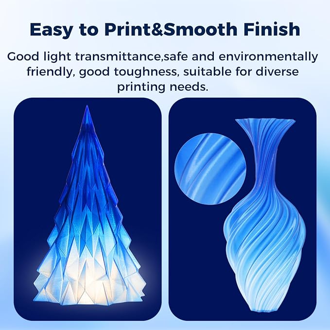 Sovol 3D Printer PETG Filament 1.75mm, Gradient Multicolors Filaments Material - Image 5