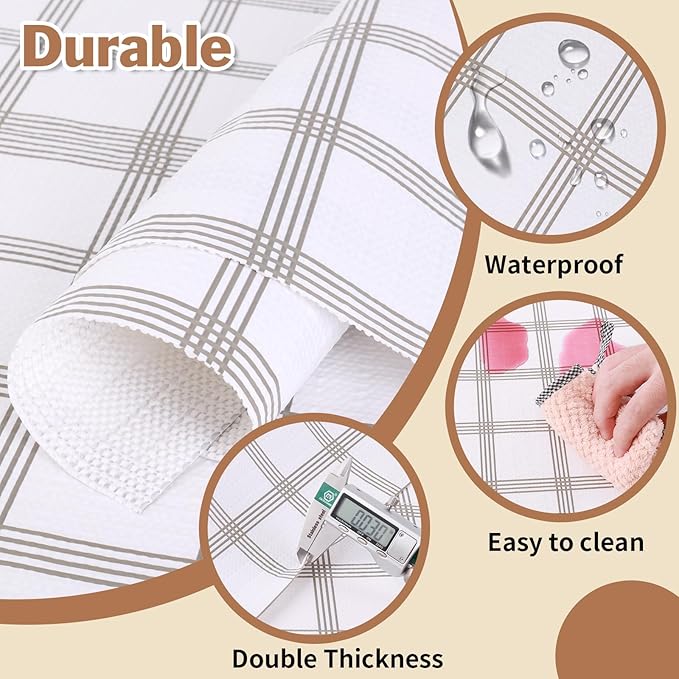 Drawer and Shelf Liner for Kitchen Cabinet: 17 in X 20 Ft Non Slip Waterproof - Image 3
