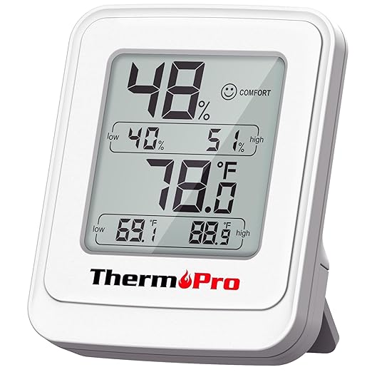 ThermoPro TP150 Greenhouse Thermometer Hygrometer, IPX5 High-Humidity Resistant by ThermoPro