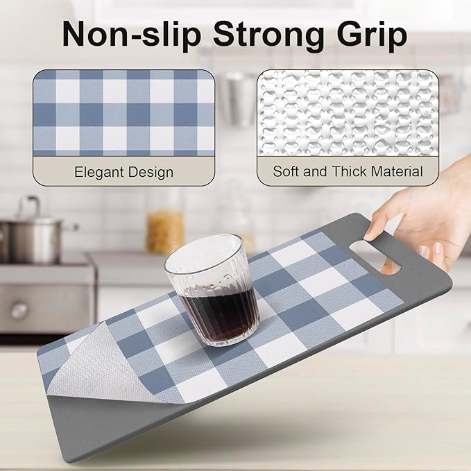 Shelf Liner for Kitchen Cabinets Non-Adhesive Drawer Liners Non-Slip Strong - Image 2