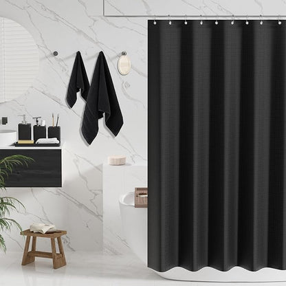 Resin Black Bathroom Sets, Bath Towel Set, Natural Loofah Sponge, Soap Dispenser - Image 2