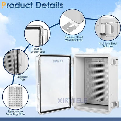 Waterproof Outdoor Project ABS Plastic Junction Box IP67 Weatherproof Dustproof - Image 3