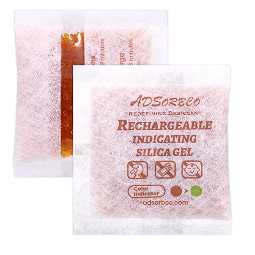 Adsorbco Rechargeable Desiccant, Indicating Silica Gel Packets, Moisture by Unknown