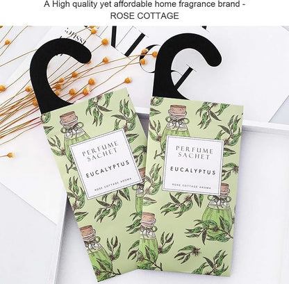 ROSE COTTAGE Large 12 Packs Eucalyptus Hanging Closet Deodorizer Air Freshener - Image 8
