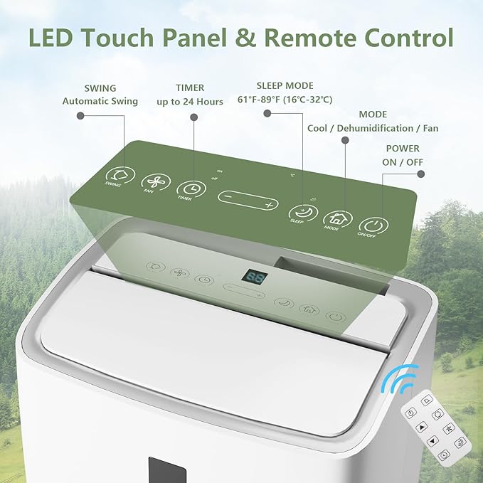12, 000 BTU Portable AC Units for Rooms, 3-In-1 Portable Air Conditioner Up to - Image 3