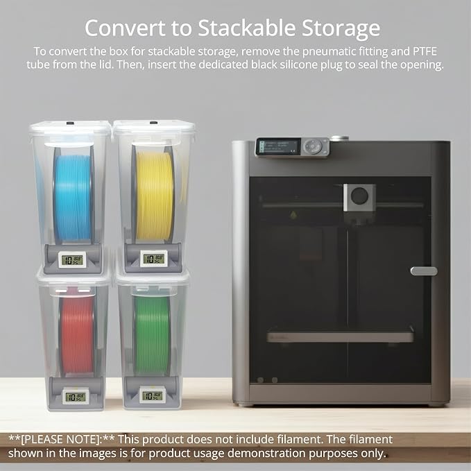 3D Printing Filament Storage Box, Dryer Box Continuous Filament Sealing and - Image 7