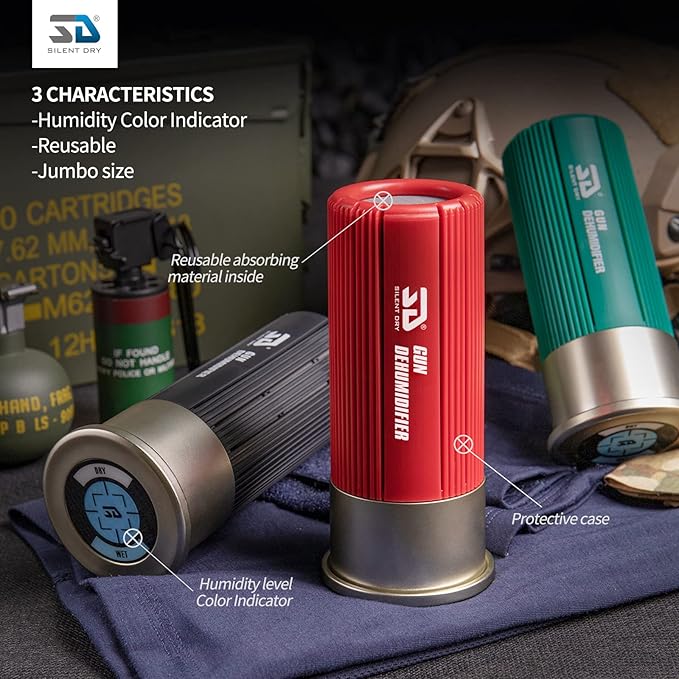 SILENT DRY Cordless Gun Safe Dehumidifier – Reusable Mini Dryer - Image 5