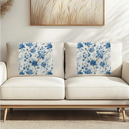 Blue Peony Fashion Headrest Cover - Image 7