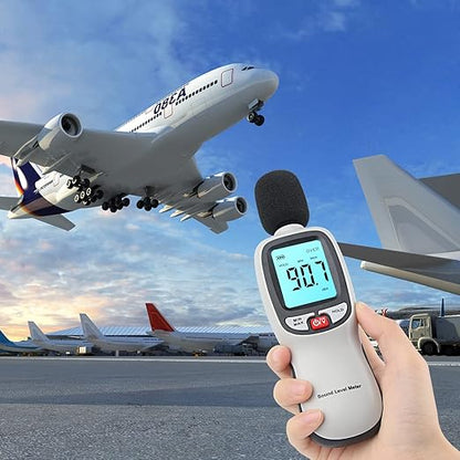 Decibel Meter Sound Level Reader 30-130dB, Hand-held Sound Noise Meter - Image 5