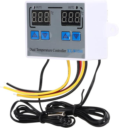 Dual Display Temperature Humidity Controller, Digital Thermostat Dual by Unknown