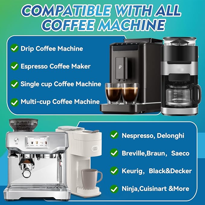 Coffee Machine Cleaner Descaler Tablets, Coffee Maker Cleaner Compatible - Image 3