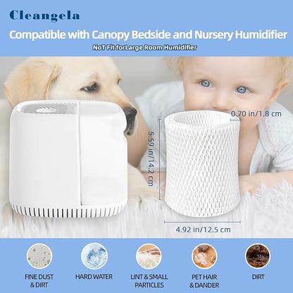 3 Pack Bedside Humidifier Filter Replacement Compatible - Image 2