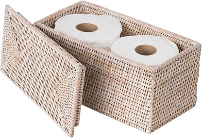 Kouboo La Jolla Rectangular Rattan Box - Image 3