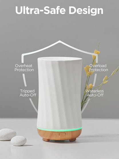 InnoGear 150ml Ceramic Oil Diffuser, Handcrafted Stone Essential Oil Diffuser - Image 4