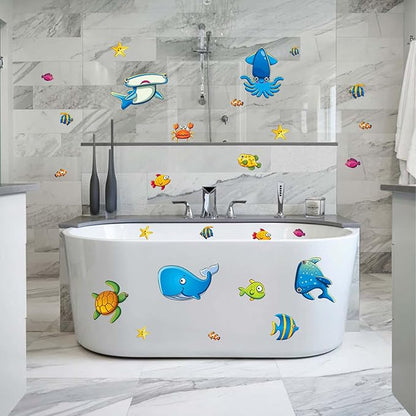18Pack Bathtub Non Slip Stickers, Guppy Grips Bath Stickers - Image 4