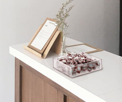 Frosted Acrylic Display Box Versatile 5 Sided Pedestal 6.75" x 6.75" x 2" - Image 6