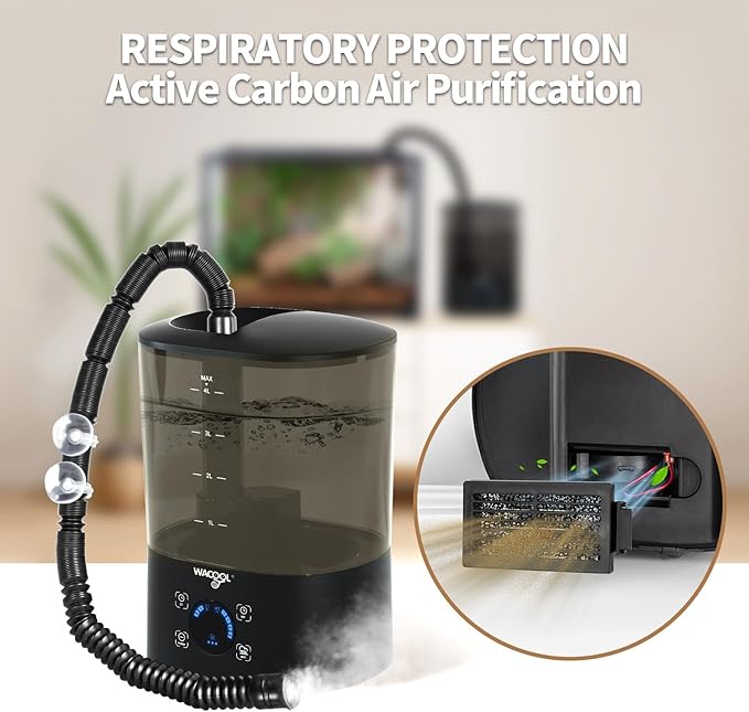 WACOOL Reptile Fogger Mister 4L No-Leak Top-Fill Water Humidifier - Image 5