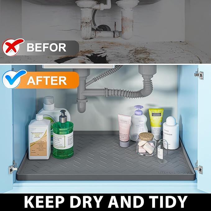 TigeJoy 31" x 19" Under Sink Mats - Image 5