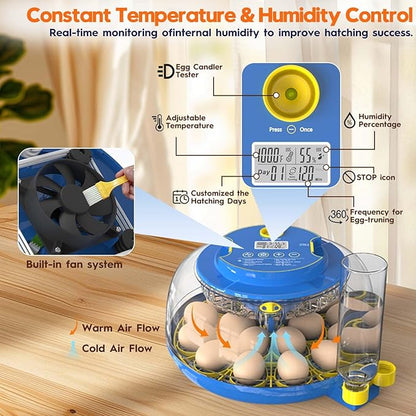 Incubator for Hatching Eggs-18 Egg Incubator - Image 2
