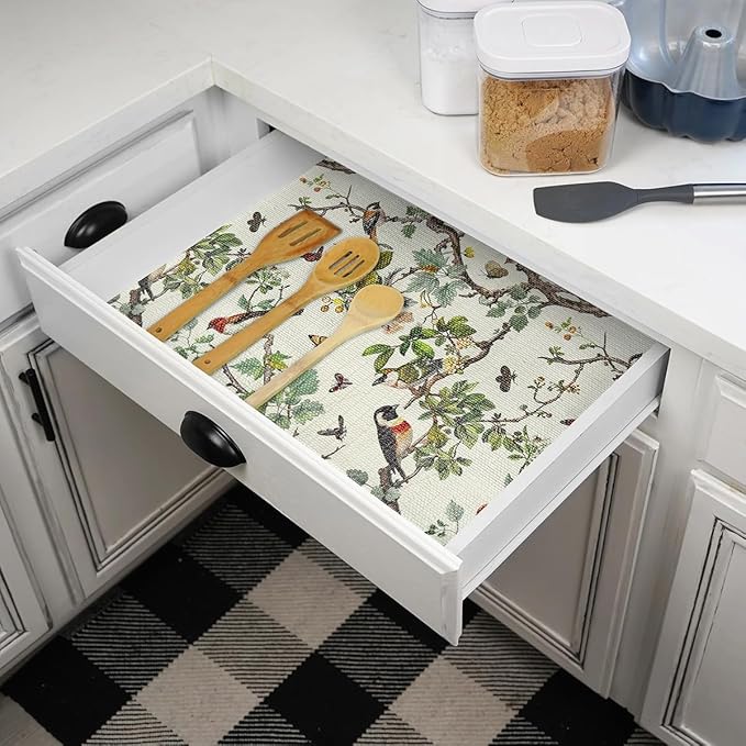 Shelf Liner for Kitchen Cabinets Non Adhesive Drawer Liner, Cabinet Liner for - Image 3