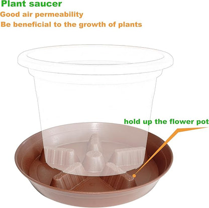 4 Pack Plant Saucer 12 inch, 8 10 14 17 inch, Plant Stand Plastic Plant Saucers - Image 3