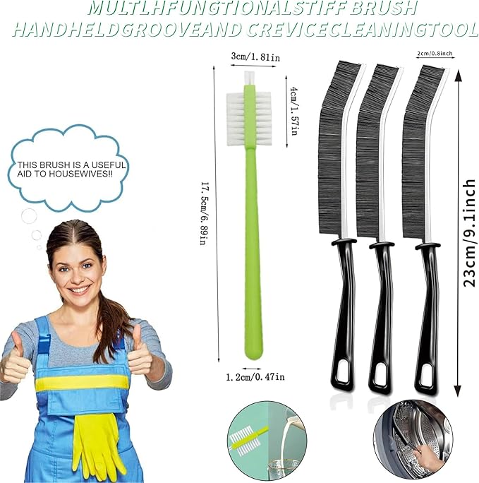 14Pcs Crevice Gap Cleaning Brush, Door Window Track Groove Corner Crevice - Image 2
