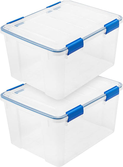 IRIS USA WeatherPro 44 Qt Storage Bins by IRISUSA