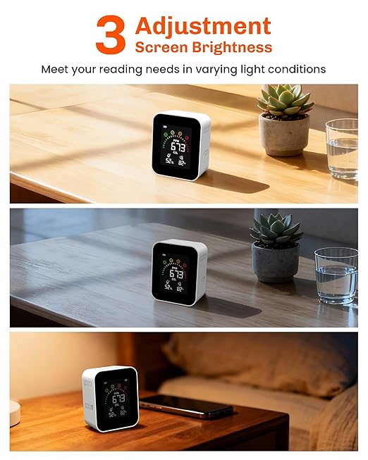 Air Quality Monitor Indoor for CO2, YOWEXA 400-10, 000 PPM Carbon Dioxide - Image 5