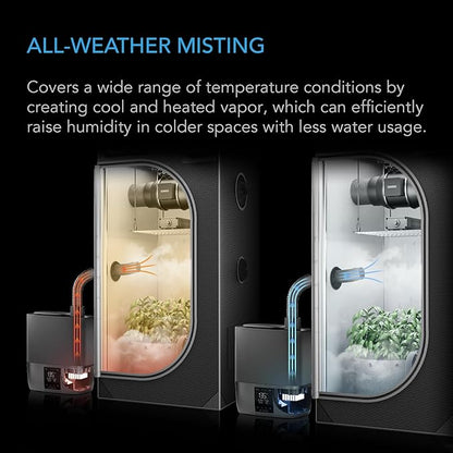 AC Infinity CLOUDFORGE T5, Warm Mist Plant Humidifier 9L - Image 3